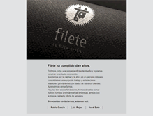 Tablet Screenshot of filete.cl
